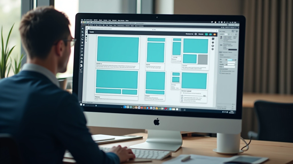Responsive design breakpoint diagram showing screen sizes from mobile to desktop layouts